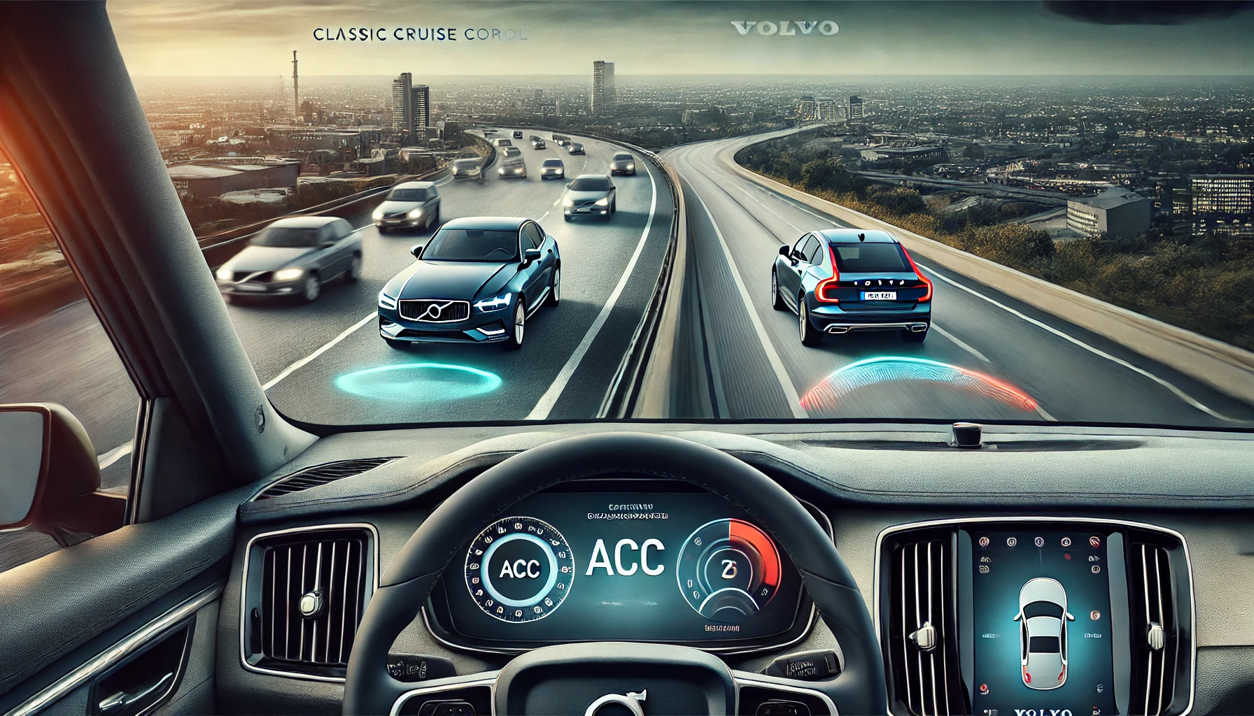 Unterschied zwischen Tempomat und Volvo ACC (Adaptive Cruise Control)