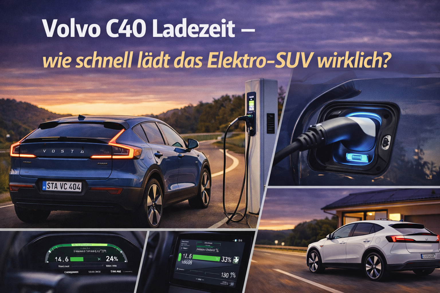 Volvo C40 Ladezeit – wie schnell lädt das Elektro-SUV wirklich?