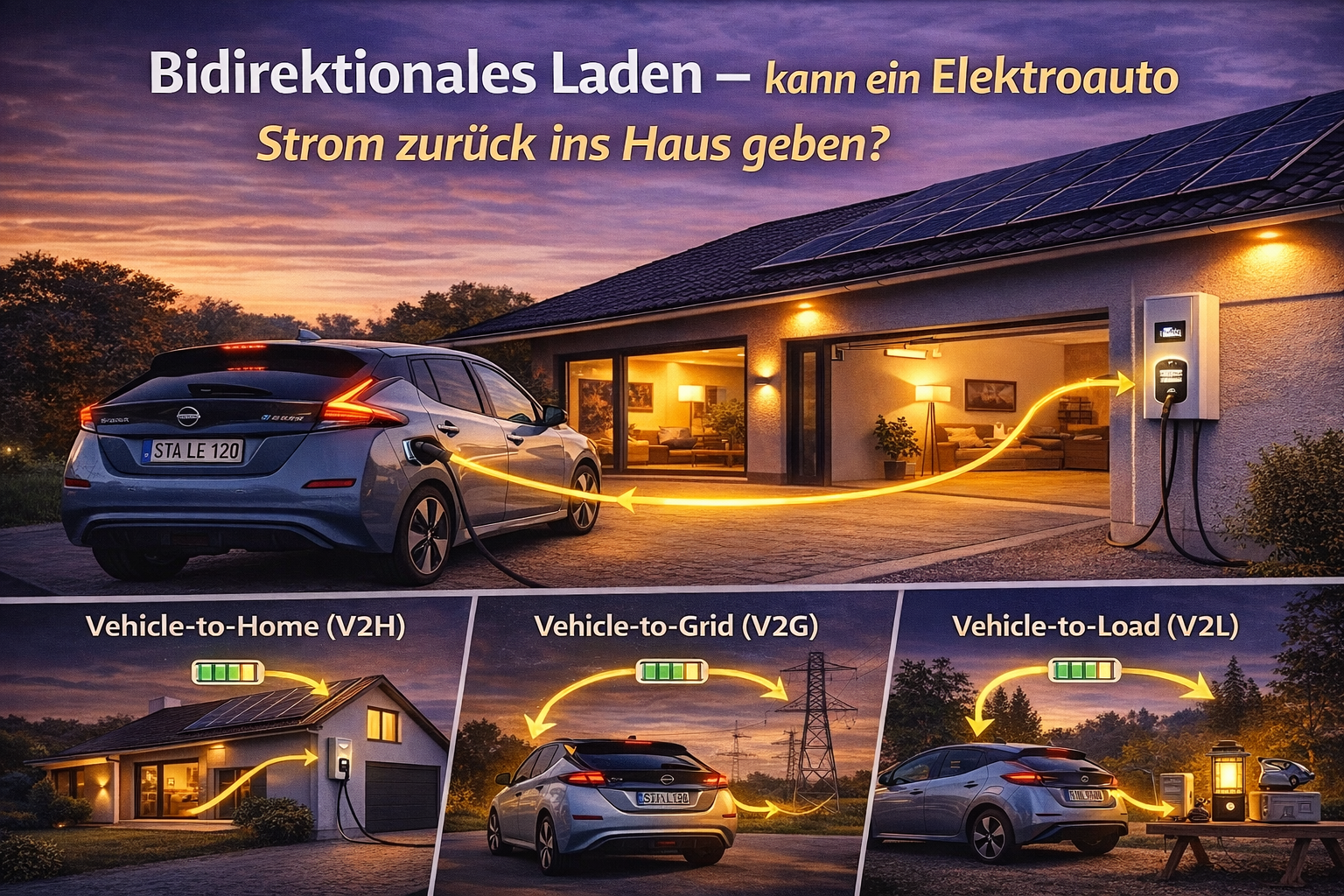 Bidirektionales Laden – kann ein Elektroauto Strom zurück ins Haus geben?