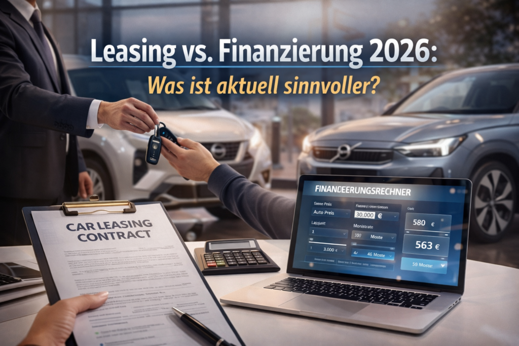 Leasing vs. Finanzierung 2026 – Was ist aktuell sinnvoller?