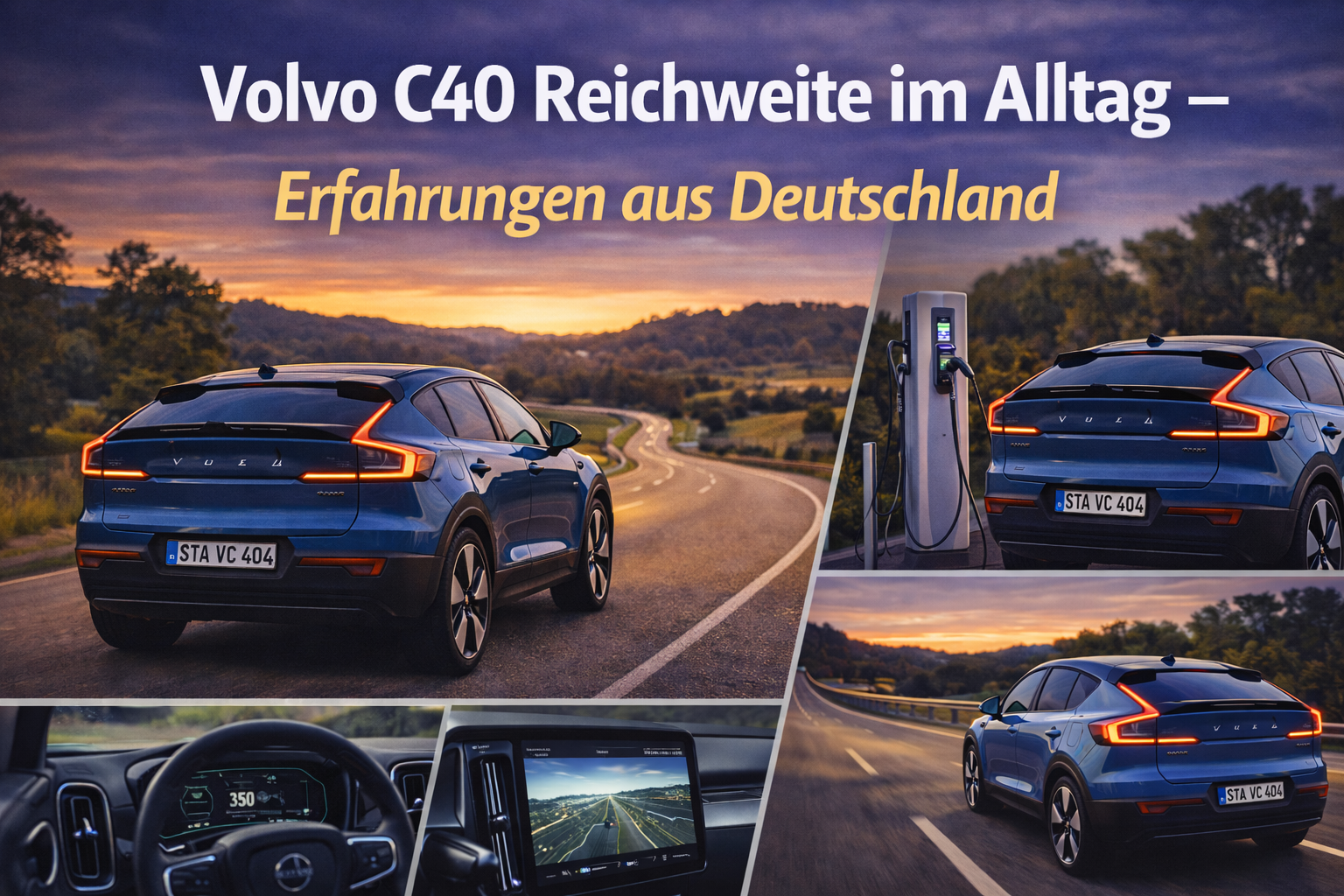 Volvo C40 Reichweite im Alltag – Erfahrungen aus Deutschland