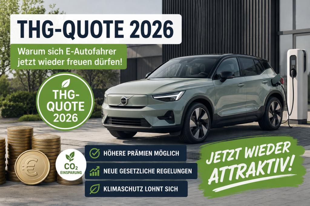 THG-Quote 2026: Warum sich E-Autofahrer jetzt wieder freuen dürfen