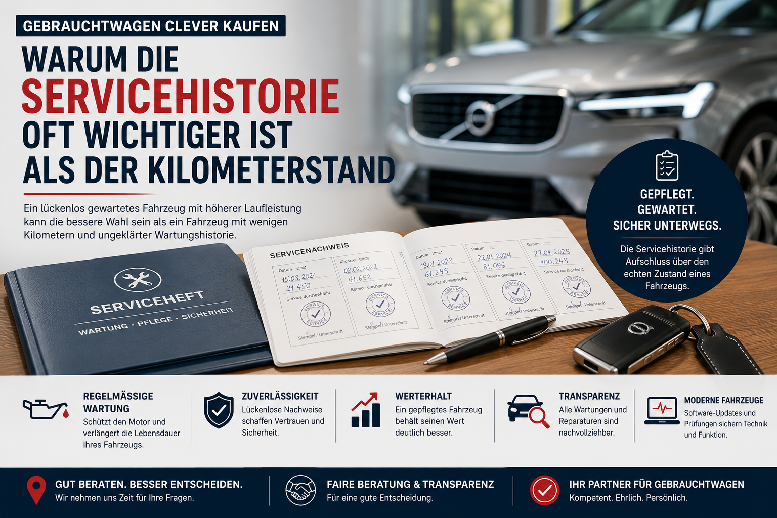 Warum die Servicehistorie oft wichtiger ist als der Kilometerstand