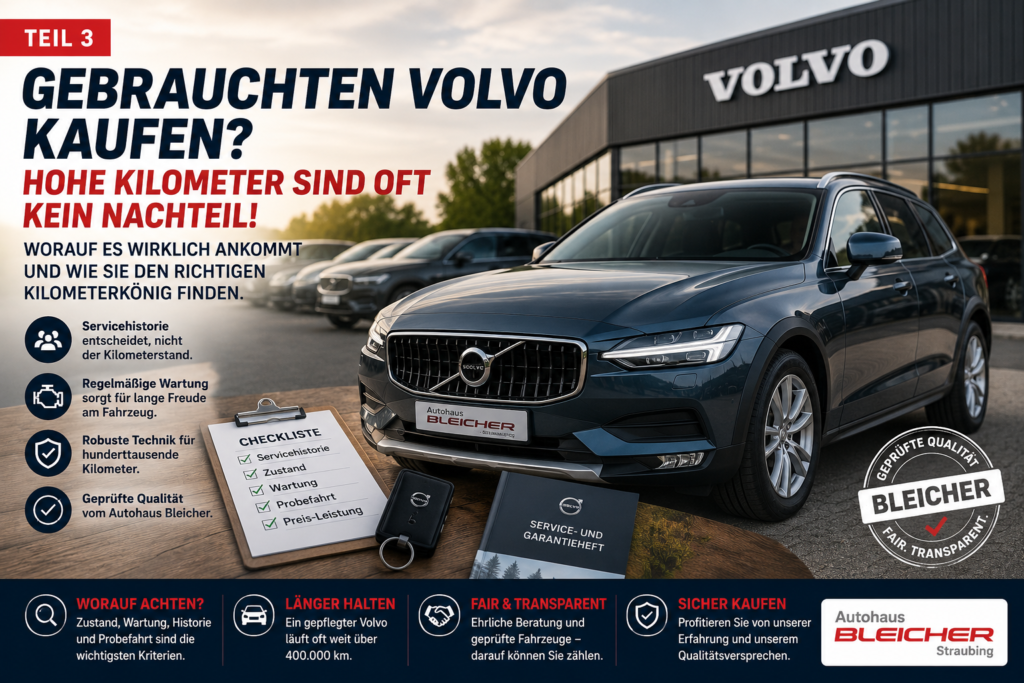 Gebrauchten Volvo kaufen? Warum hohe Kilometer oft kein Nachteil sind